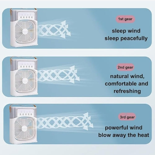 cooling fan with ice